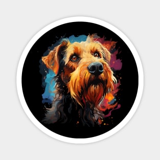 Airedale Terrier Rainbow Magnet